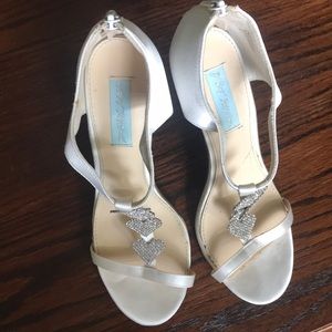 Betsey Johnson bridal heels